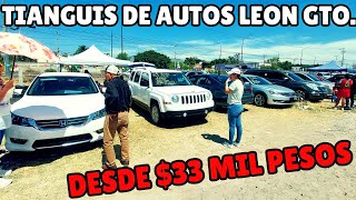 🚫✅️Camionetas y AUTOS desde 💰💰33mil pesos solo en el Tianguis de Autos Leon Gto [upl. by Kempe40]