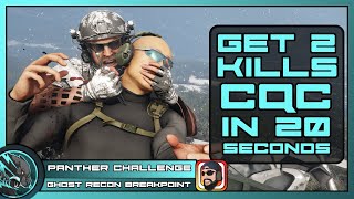 2 Kills in Less Than 20 seconds Using CQC  Panther Challenge  Ghost Recon Breakpoint [upl. by Etnomaj]