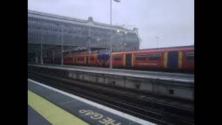 Southwestern Class 455 Arriving And Departing London Waterloo 18112023 [upl. by Tegirb634]