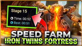 Speed Farm The Iron Twins Fortress Best Team  Raid Shadow Legends Guide [upl. by Morlee355]