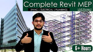 Revit MEP Complete Project in 6 Hours  HVAC  Electrical  Plumbing  Revit 2023 [upl. by Nehpets]