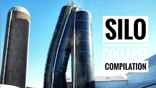 Amazing Silo Collapse Compilation [upl. by Goodhen]