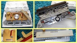 Vintage Knitting Machine Empisal Knitmaster MOD360  260L Lace Carriage [upl. by Venn]