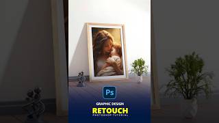 How to Place a Photo in Frame in Photoshop shorts 318 [upl. by Nerb890]