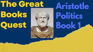 Aristotle  Politics  Book 1 [upl. by Kirad]