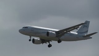 Airbus A319 Windy Landing Sydney Airport [upl. by Wiatt330]