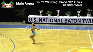 Savannah Miller USTA Baton Twirling National Championships Artistic Twirl Finals 2021 [upl. by Iru]