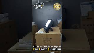 BIZAP 100 watts solar flood light TS Brightness test [upl. by Alimrahs215]