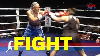 Maria Lindberg vs Mari Tatunashvili  6 rounds super welterweight  13042019  Hansehalle Lübeck [upl. by Hnahc]