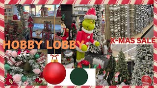 🎄HUGE Christmas Sale at HobbyLobby Stunning Ornaments Trees ampWreaths🎁 [upl. by Aihsetan919]