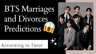 will BTS get Divorce in future  😱❤️ BTS Marriages prediction viral trending [upl. by Eissac]