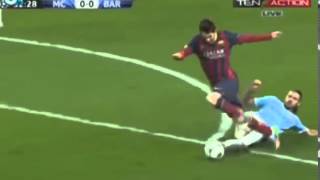 Demichelis fouls Messi in the Champions League [upl. by Liscomb]