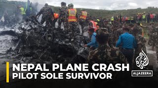 Nepal plane crash At least 18 people dead at airport in Kathmandu [upl. by Enitselec]