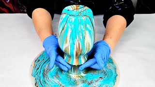 OMG Gorgeous Resin Vase and Bowl 2for1 Project  MUST SEE [upl. by Anitsrihc]