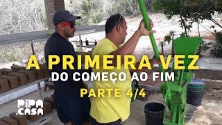 Como Produzir o Tijolo Ecológico 44 A Primeira Vez  T02EP07 [upl. by Labana]