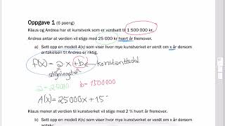 2P2PY Sette opp funksjonsuttrykk fra tekst [upl. by Vassili]