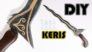 How To Make Keris Blade From Cardboard [upl. by Enelram]