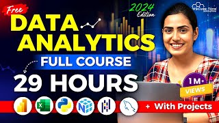 Data Analytics FULL Course for Beginners to Pro in 29 HOURS  2024 Edition [upl. by Aihcrop495]