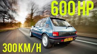 Peugeot 205 GTI 2 0 T16 Turbo 600HP [upl. by Annoel902]