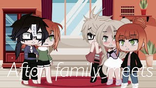 ✨💜 The Afton Family Meets Clara’s Family  FNAF [upl. by Airdnekal]