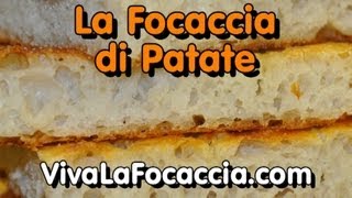 Ricetta Focaccia Schiacciata con Patate [upl. by Nyasuh242]