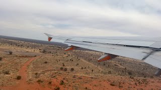 Stunning Central Australia Outback Landscape UluruAyers Rock Airport Takeoff [upl. by Syst866]