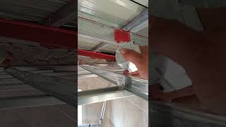 how to installed metal paring for ceiling  kisame ng kwarto [upl. by Eecyac]