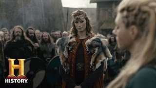 Vikings S2 Lagertha asks about Auslaug HD [upl. by Occer637]