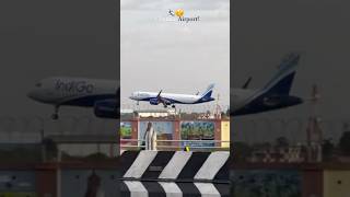 Indigo Landing 🛩️🤒 Chennai Tamil Nadu  Evening Indigo Landing shorts landing indigo airport [upl. by Perot914]