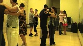 Argentine Tango lesson  Ochos And Parada [upl. by Etteinotna391]