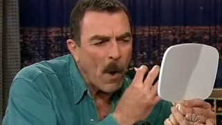 Conan OBrien Tom Selleck Mustache 52004 [upl. by Nueovas29]