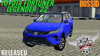 2022 TOYOTA FORTUNER LEGENDER Car Mod For BUSSID  RELEASED  BY REVOLZ MODDING [upl. by Ikkin992]