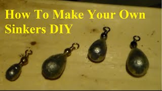 How To Make Sinkers For Fishing DIY [upl. by Riek]