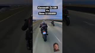 Zx10r vs bmw s1000rr automobile track kawasakininjariderninjah2r bmws1000rr zx10rrtopbike [upl. by Needan]