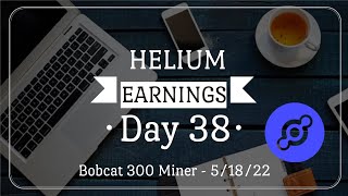 Helium Crypto Miner Earnings Update  Day 38  Mining HNT Using Stock Bobcat 300 [upl. by Yeldah]