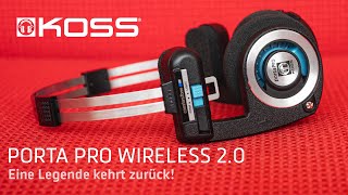 Der neue KOSS Porta Pro Wireless 20 Kopfhörer – Exklusiv in Deutschland bei inakustik [upl. by Eslud]