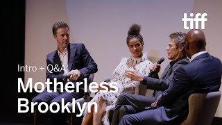 MOTHERLESS BROOKLYN Cast and Crew QampA  TIFF 2019 [upl. by Faust]