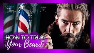 💈 HOW TO TRIM YOUR BEARD 🪒 Beard Trimming Techniques ⛲ [upl. by Einram]