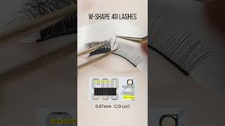 Seedew Wshape 4D Eyelash Extensions lashes lashextensionseyelashextensions [upl. by Kerril304]