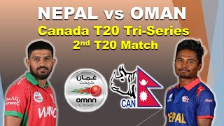 Canada T20 TriSeries Nepal vs Oman T20 Match analysis  NEP vs OMA t20 match [upl. by Leunamne]