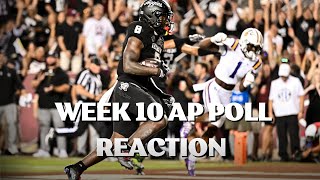 Texas AampM LEAPS into the Top 10  Colorado is RANKED  Week 10 AP Poll Instant Reaction [upl. by Coretta]