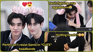 Perth Can’t Resist Santa In Cute Headbands  PerthSanta Gifting Each other Flowersengagement vibes [upl. by Mosi998]