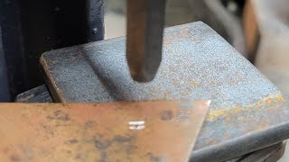 Letter Stamping on Jewelry Press [upl. by Ahsiekit]