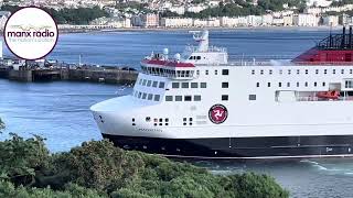 New Steam Packet flagship Manxman arrives in Douglas for the first time [upl. by Hunfredo940]