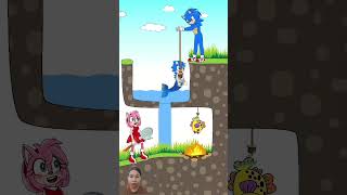 Top 3 Sonic Punished Greedy Amy animation sonic shorts crazystories [upl. by Lerud]