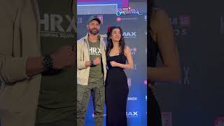 Saba Azad Turns Cheerleader For Hrithik Roshan At Fighter Promo Event  Fighter  viral  N18S [upl. by Ebaj]