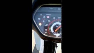 Lifan LF50Q 2A  acceleration 060 kmh [upl. by Nattie]