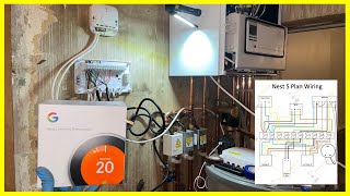 S Plan Wiring Install Nest Thermostat  How To Wire Central Heating System From Scratch  Vaillant [upl. by Ntsuj]