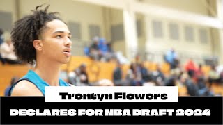 5Star SF Trentyn Flowers was a beast in High School Basketball [upl. by Ayihsa783]