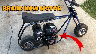 I BOUGHT A NEW MOTOR FOR MY MINI BIKE  TOP SPEED RUN ON STOCK 212 PREDATOR [upl. by Hutt]